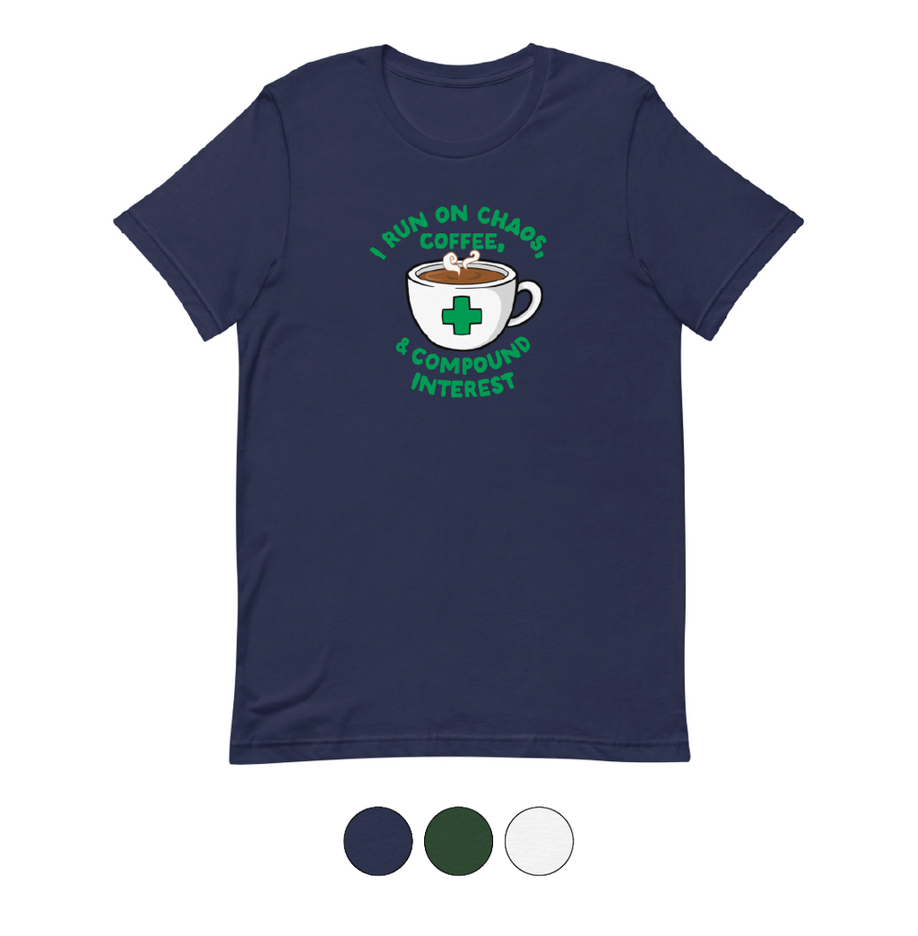 Coffee, Chaos & Compound Interest Tee